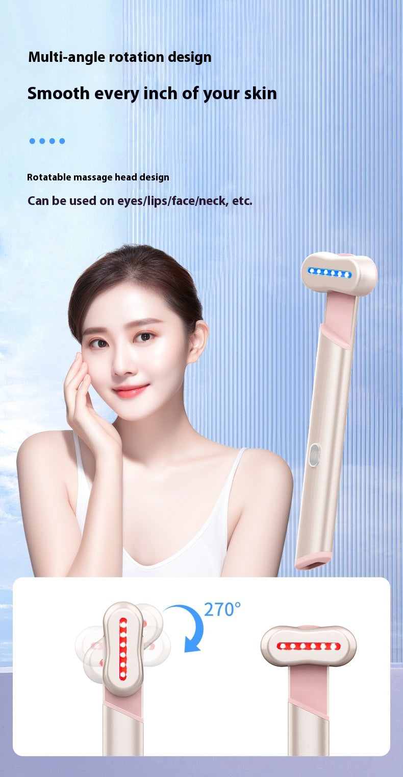 4-in-1 Electric Eye Massager – Red & Blue Light | Microcurrent | Warmth | Anti-Aging | Dubai UAE