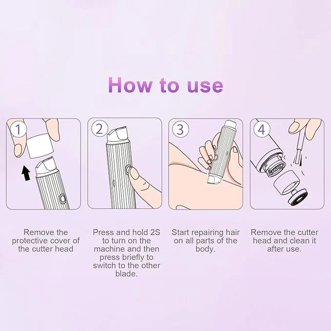 Double Head Electric Shaver – Wet & Dry Rechargeable | IPX7 Waterproof