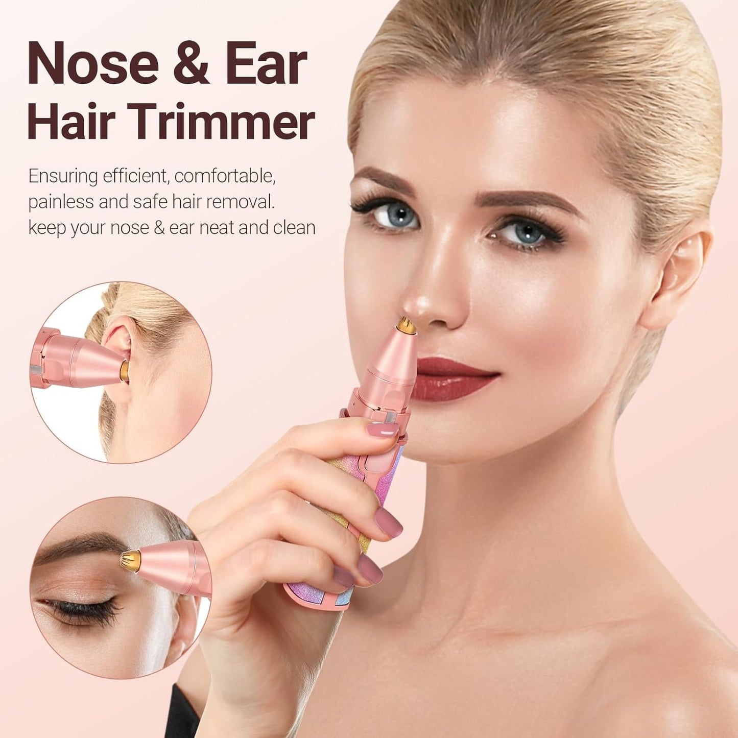 2 in 1 Rechargeable Flawless Trimmer & Facial Hair Remover