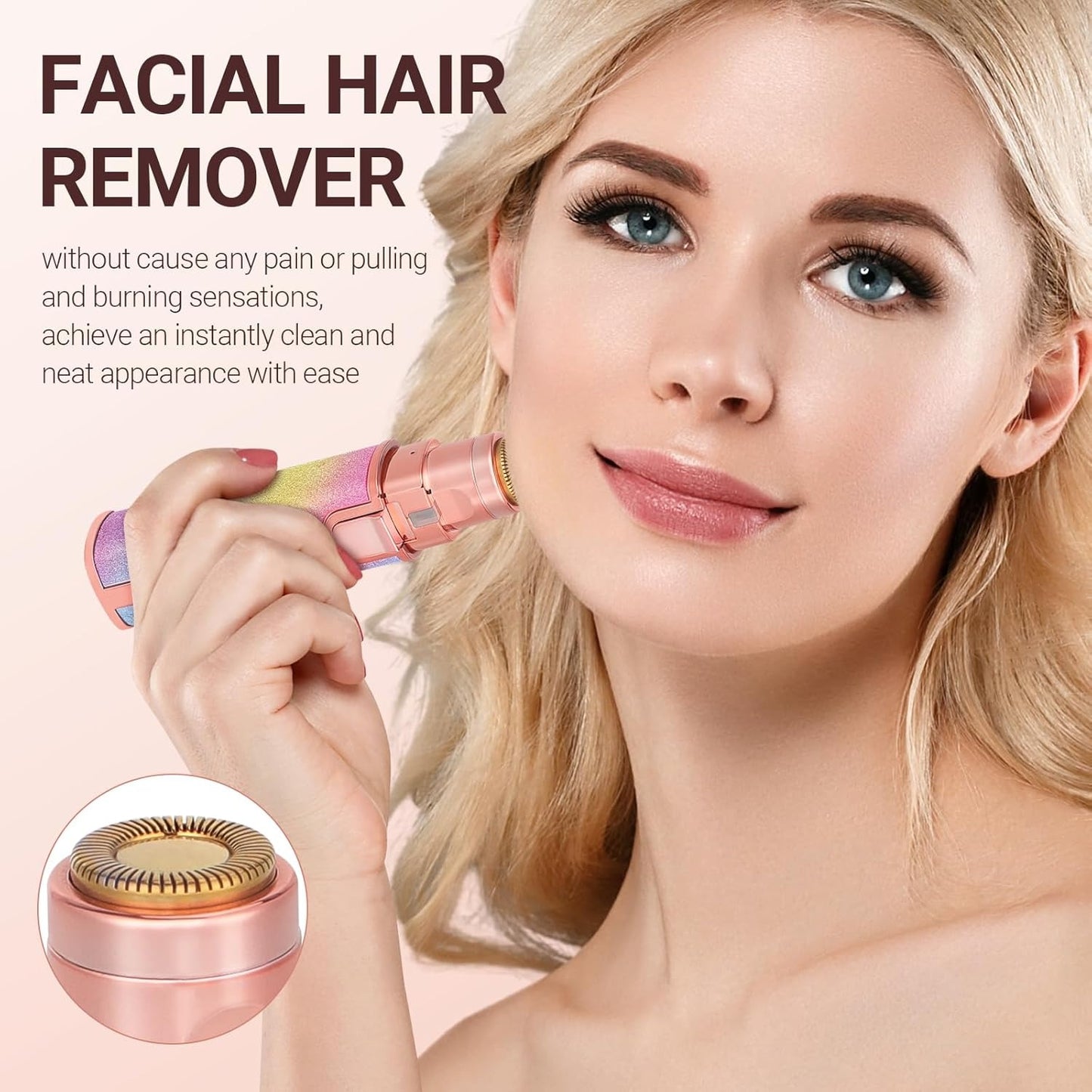 2 in 1 Rechargeable Flawless Trimmer & Facial Hair Remover