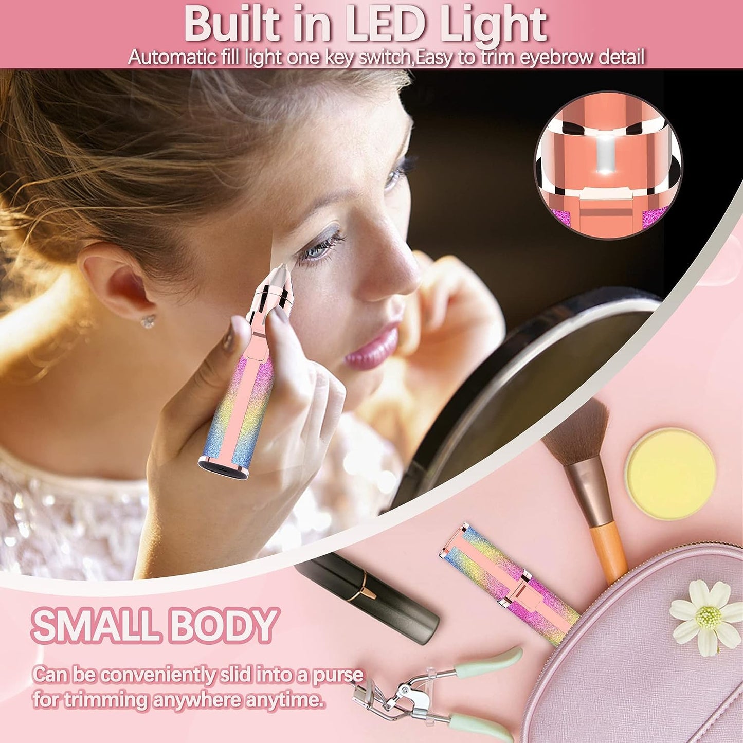 2 in 1 Rechargeable Flawless Trimmer & Facial Hair Remover