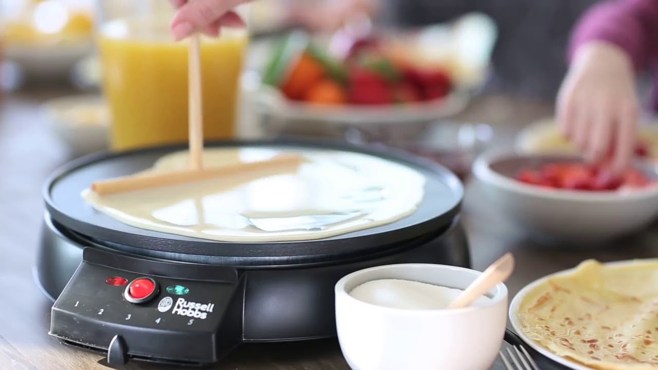 CucinaPro Electric Crepe Maker – 13" Non-Stick | 5 Heat Levels | Pancakes & Flatbreads | Dubai UAE