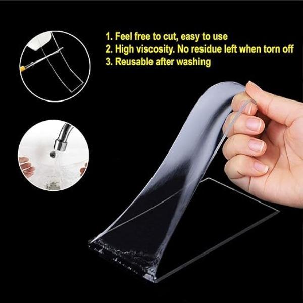 Double sided strong self adhesive nano tape