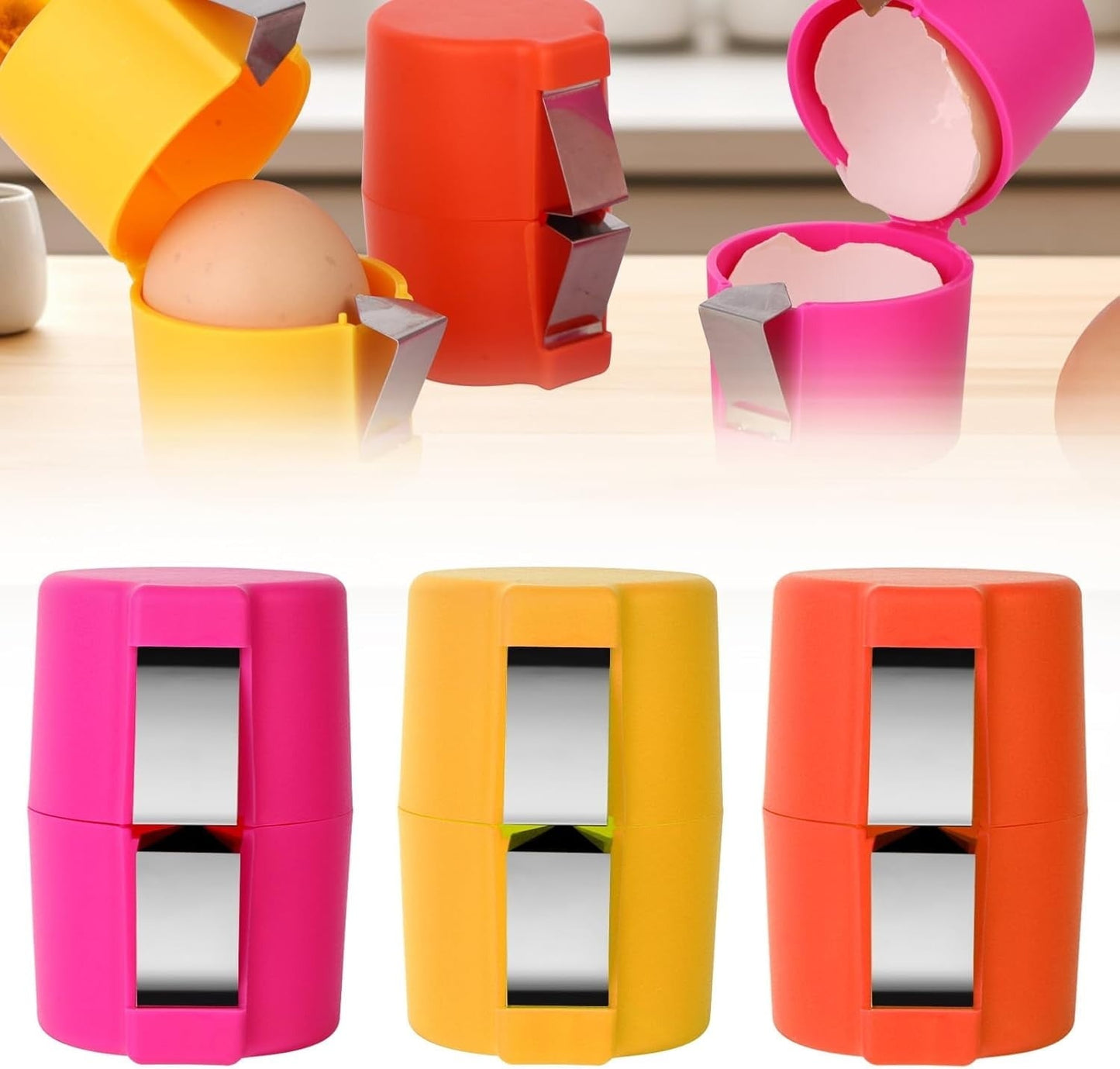 Egg Shell Opener – Durable Design | Easy Egg Opening Tool for Kitchen & Daily Cooking Use