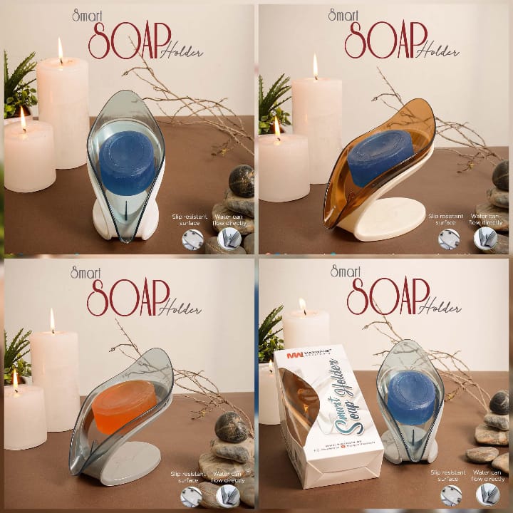 Smart Soap Holder For Bathroom | Wall Mounted Soap Bar, Kitchen, Bathroom – Random Color