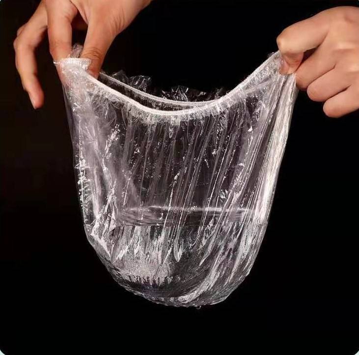 100PCs Stretchable Transparent Plastic Food Covers for Bowls, Plates, Fruits, and Vegetables