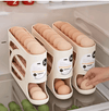 Rolling Egg Dispenser Rack – Auto-Roll 3-Tier Egg Storage Organizer
