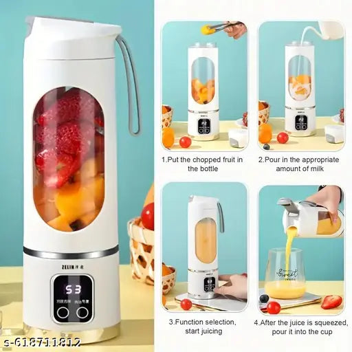 Rechargeable Portable Juicer – Mini Blender for Fresh Juice On the Go
