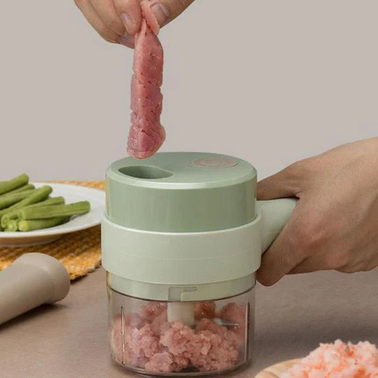 Mini Wireless Electric Food Chopper – USB Rechargeable Kitchen Blender