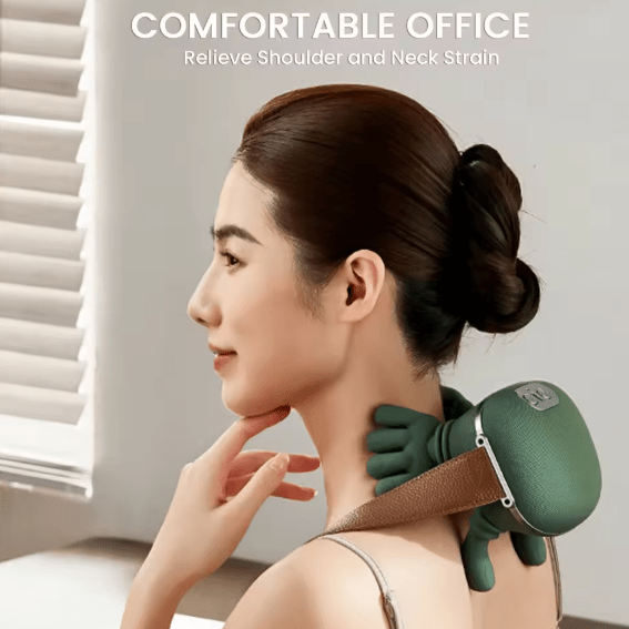 Shoulder & Neck Massager – Portable Dual-Palm Kneading Relief