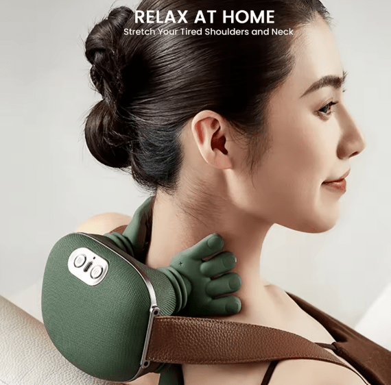 Shoulder & Neck Massager – Portable Dual-Palm Kneading Relief