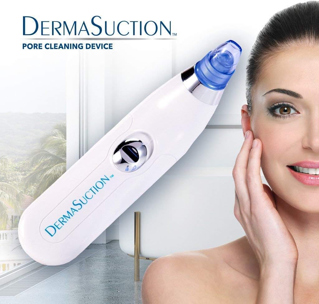 Rechargeable Blackhead Remover Vacuum – Pore Cleaner with LED & 4 Suction Heads
