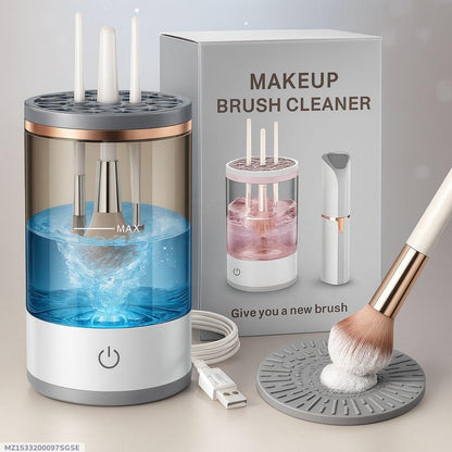 3 In 1 Electric Makeup Brush Cleaner Makeup Brushes Drying Rack Brush Holder Stand Tool Automatic Make Up Brush Cleaner Machine