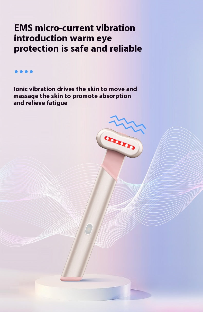 4-in-1 Electric Eye Massager – Red & Blue Light | Microcurrent | Warmth | Anti-Aging | Dubai UAE
