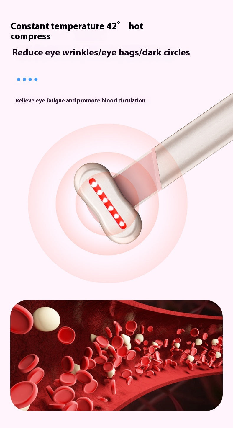4-in-1 Electric Eye Massager – Red & Blue Light | Microcurrent | Warmth | Anti-Aging | Dubai UAE