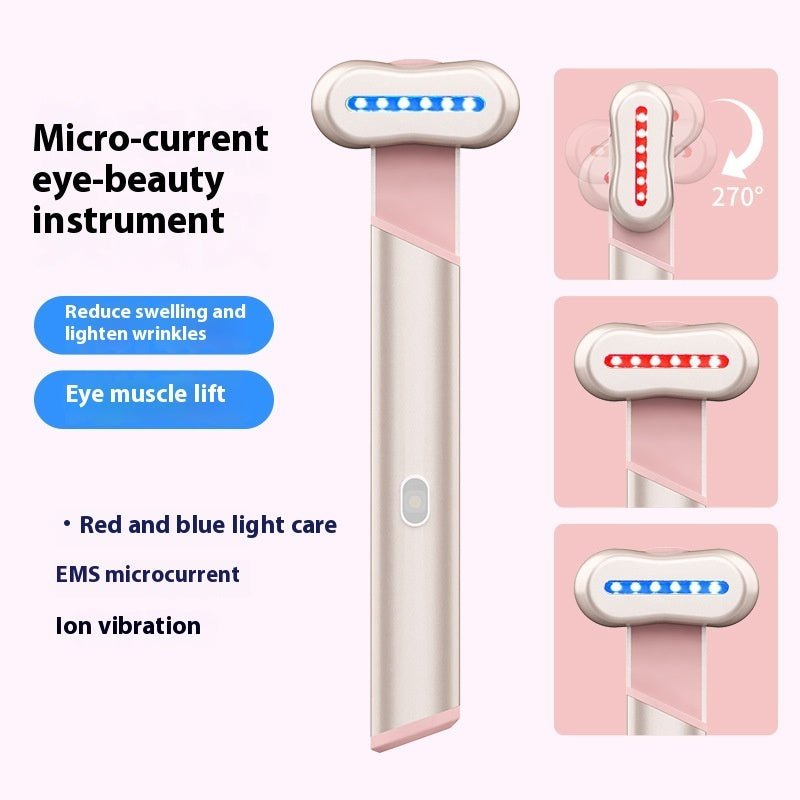 4-in-1 Electric Eye Massager – Red & Blue Light | Microcurrent | Warmth | Anti-Aging | Dubai UAE