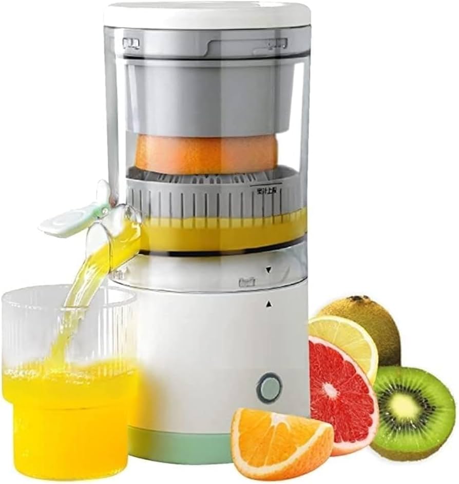 Portable Electric Citrus Squeezer & Juicer – 80W 360° Rotating Press
