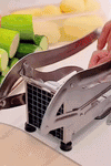 Stainless Steel Potato & Vegetable Cutter – Heavy-Duty Manual Slicer