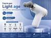 Light Age Fascia Massage Gun – 6-Speed Handheld Muscle Massager with Multiple Heads