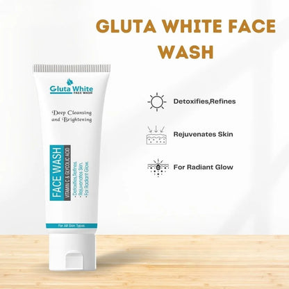 Glutta White Serum Night Cream Face Wash ( Hot Deal Pack Off 3 ) Brighten. Hydrate. Glow – Naturally Radiant Skin Starts Here ...