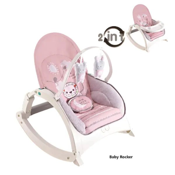 Baby Rocker & Swing Chair – Multi-Speed | Safety Harness | Whisper-Quiet Motor | Dubai UAE