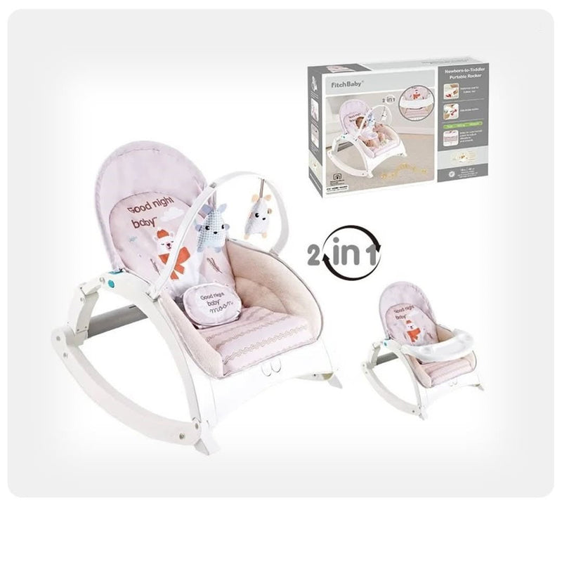 Baby Rocker & Swing Chair – Multi-Speed | Safety Harness | Whisper-Quiet Motor | Dubai UAE