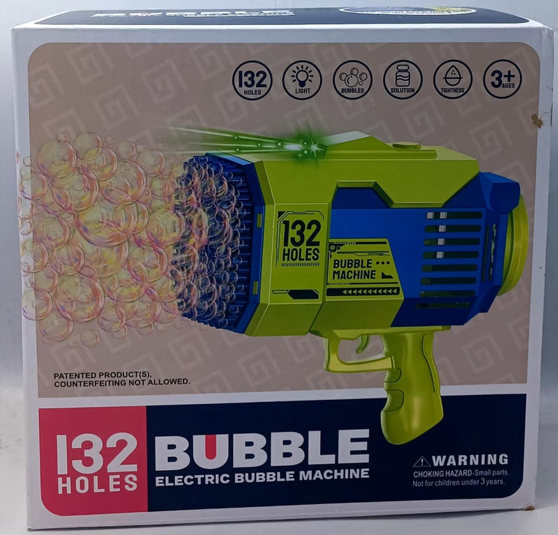 Bazooka Bubble Gun – 69-Hole Bubble Blaster for Kids & Parties