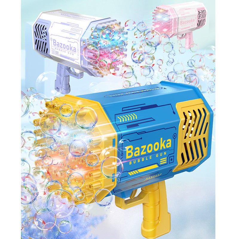 Bazooka Bubble Gun – 69-Hole Bubble Blaster for Kids & Parties