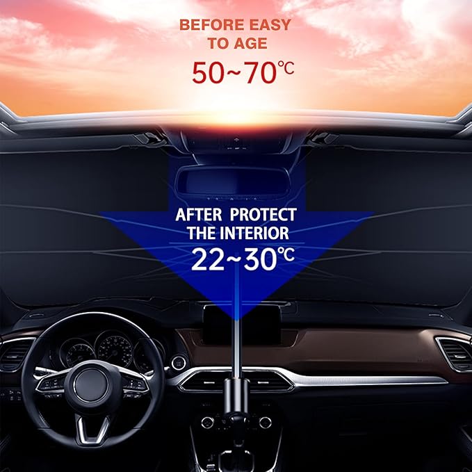 Car Windshield Sun Umbrella – Foldable UV Protection Sunshade
