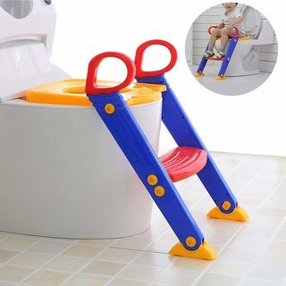 Children Toilet Training Ladder – Foldable Potty Step Stool with Handrails