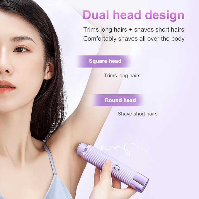 Double Head Electric Shaver – Wet & Dry Rechargeable | IPX7 Waterproof