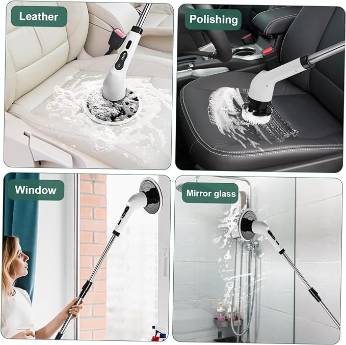 Electric Cleaning Brush - Cordless Spin Scrubber