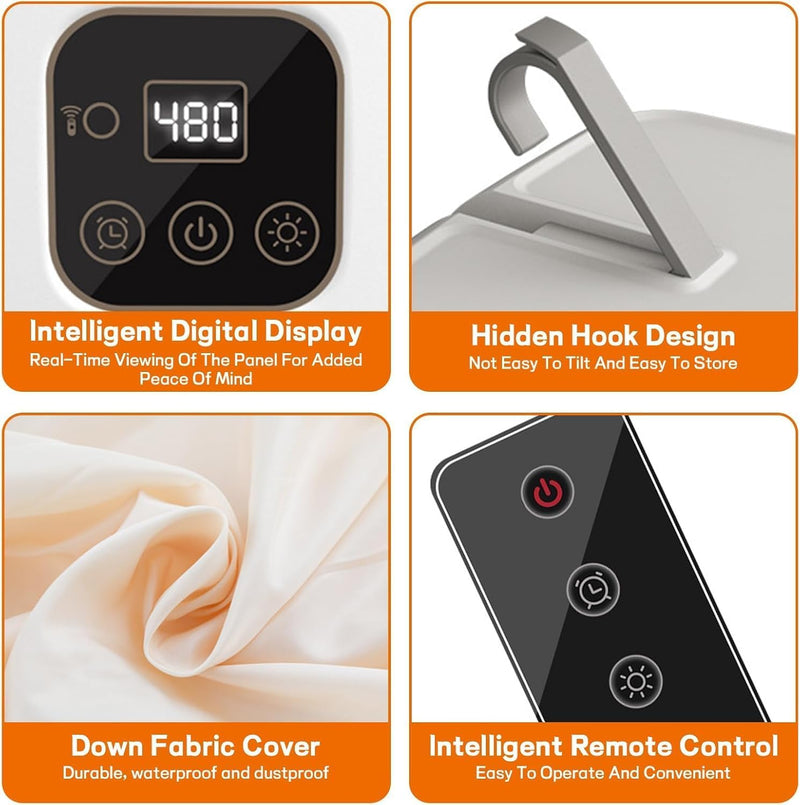 AM-400 Folding Electric Clothes Dryer – 360° Hot Air Circulation