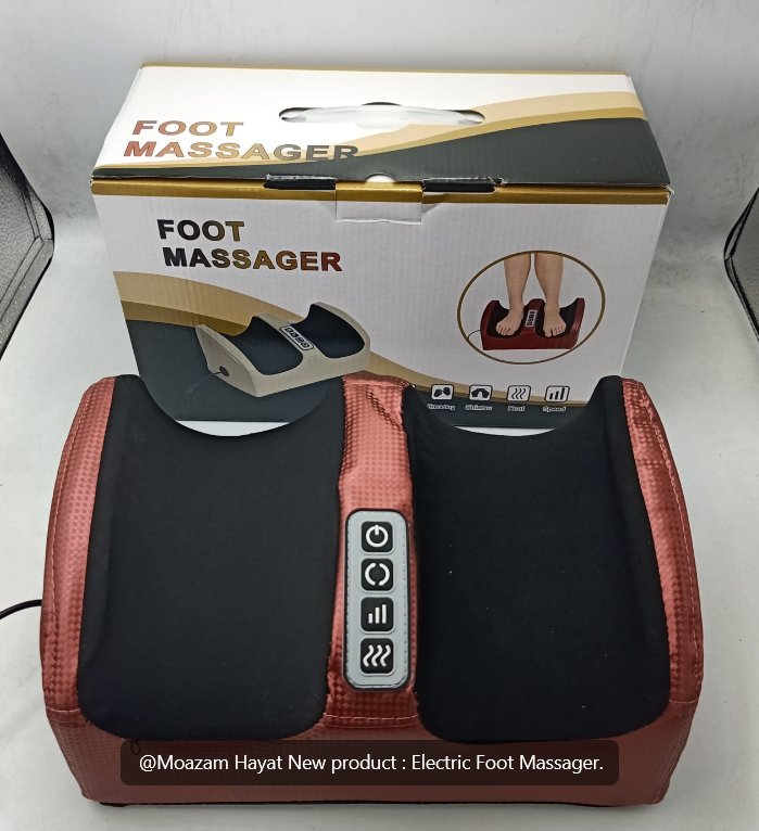 Electric Foot Massager – 3-in-1 Heat, Vibration & Kneading Relaxation