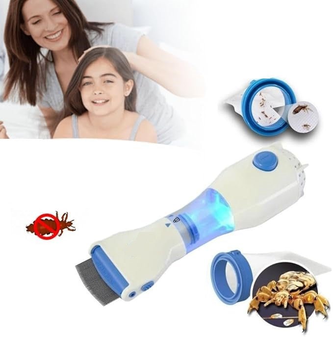 Electric Head Lice Remover Comb – Chemical-Free, Safe for Kids & Adults