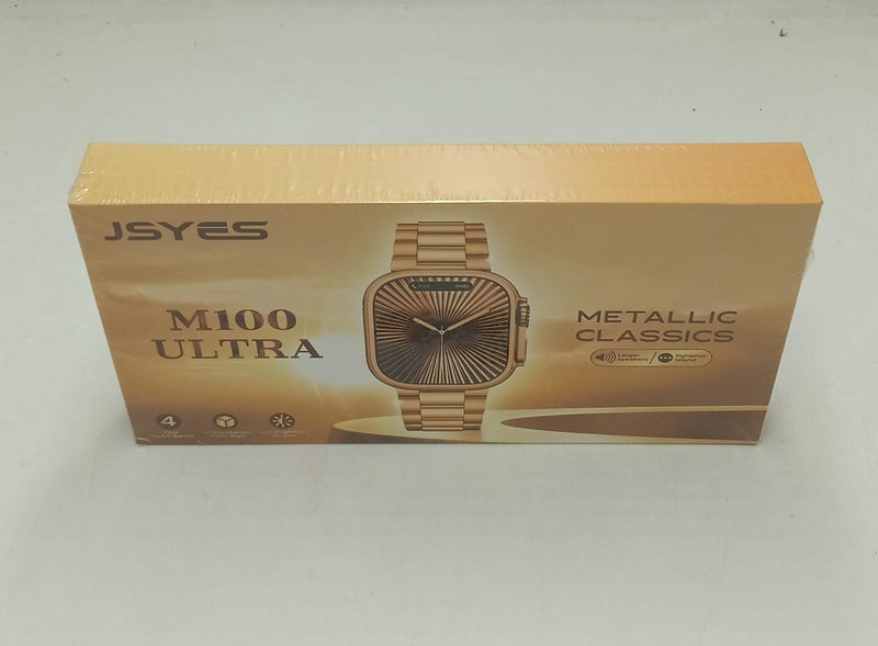 Gold Ultra Smart Watch – Luxury Metal Strap Edition