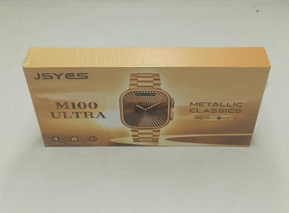 Gold Ultra Smart Watch – Luxury Metal Strap Edition