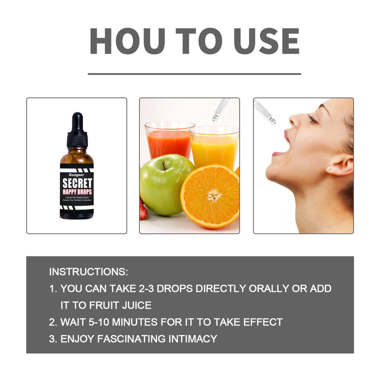 Googear Secret Happy Drops – Women's Mood & Wellness Supplement