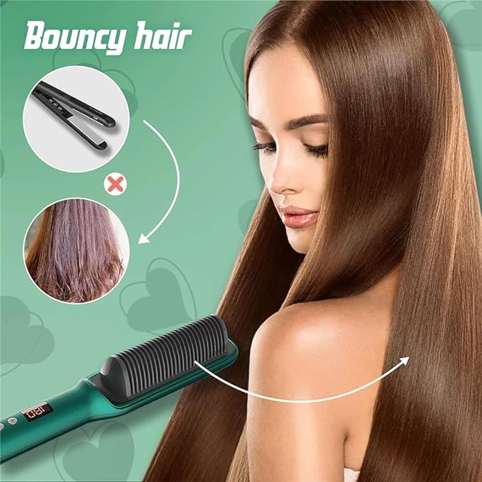Hair Straightener Comb – 15-Sec Rapid Heat | Frizz-Free Salon Finish | Dubai UAE