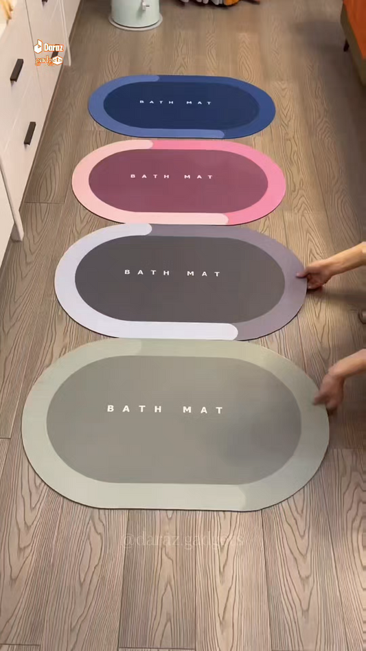 Bath Mat Water Absorbent Non-Slip, Water Absorbent Bath Carpet for Bathroom, Shower Room, Tub, Entryway, Kitchen, Sink - Random designs