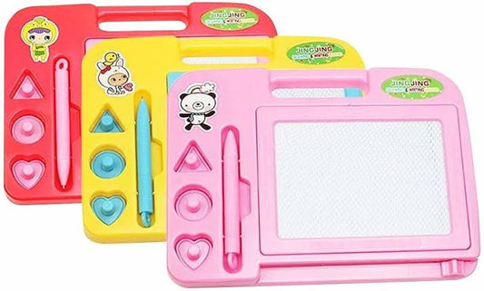 Smart Kids Magnetic Learning Doodle Board, Drawing & Writing Pad | Educational Erasable Travel Toy