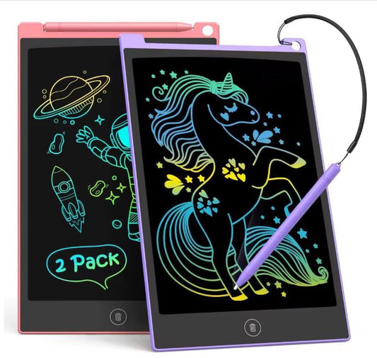 LCD Writing Tab Pad Up to 12 inch LCD Writing Tablet for Kids Toys Single and multi Color Erasable Digital Drawing Pad | Best Gift For Children Educational Learning Doodle Drawing Tablet Pad, Toys for 3 4 5 6 7 8 Year Old Girls Boys Kids