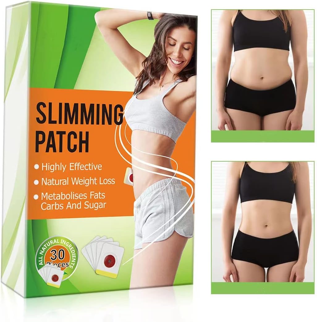 30pcs Slimming Patches Natural Weight Loss Diet Weight Loss Detox Adhesive Pads Lazy People Quietly Stick To Belly.