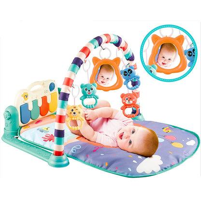 Musical Baby Play Mat with Piano & Lights | Kids Activity Play Gym Mat with Fence