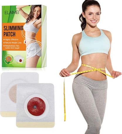30pcs Slimming Patches Natural Weight Loss Diet Weight Loss Detox Adhesive Pads Lazy People Quietly Stick To Belly.