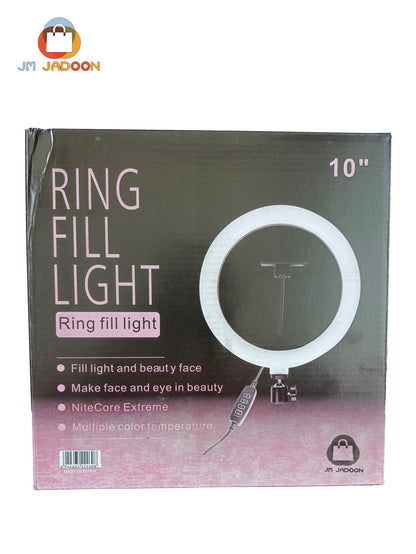 26CM/ 36CM/45CM Ring Light with Mobile Holder and 7ft Tripod Stand RingLight with 7 Feet Stand Three Colours Makeup LED RingLight with Tripod Stand Dimmable Selfie RingLight with USB for Videography and Photography