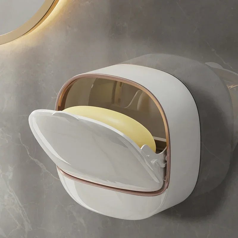 🛁 Luxury Wall Soap Holder with Drain Tray | Keeps Soap Dry & washroom Stylish