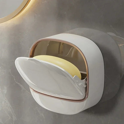 🛁 Luxury Wall Soap Holder with Drain Tray | Keeps Soap Dry & washroom Stylish