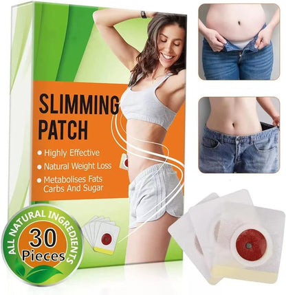 30pcs Slimming Patches Natural Weight Loss Diet Weight Loss Detox Adhesive Pads Lazy People Quietly Stick To Belly.