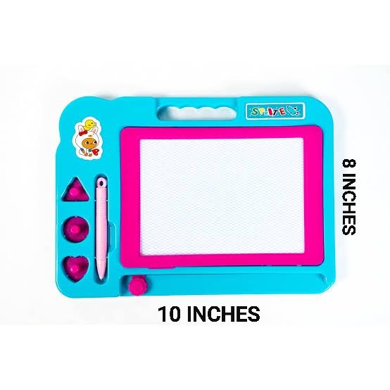 Smart Kids Magnetic Learning Doodle Board, Drawing & Writing Pad | Educational Erasable Travel Toy
